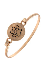 Pawsitive Vibes Dog Paw Print Bangle