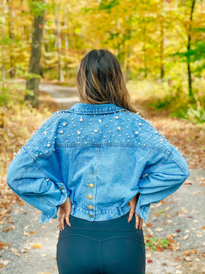 Stella Pearl Embellished Jean Jacket