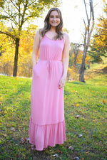 Pocket Full Of Sunshine Maxi Dress in Mauve