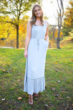 Pocket Full Of Sunshine Maxi Dress in Heather Grey