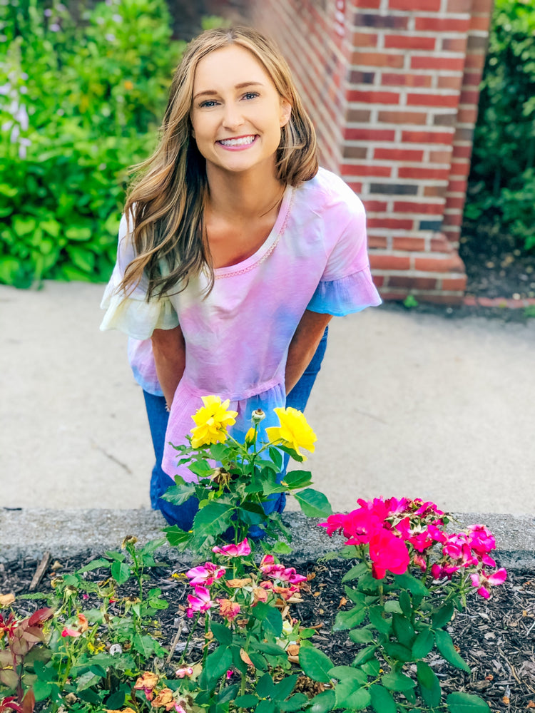 Cotton Candy Skies Tie-Dye Top