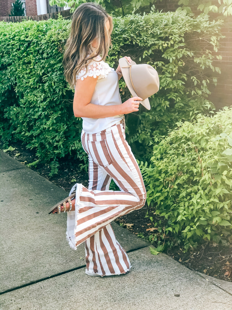 Daydreamer Striped Bell Bottoms