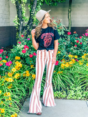 Daydreamer Striped Bell Bottoms